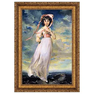 Pinkie Framed Canvas Replica Painting: Grande