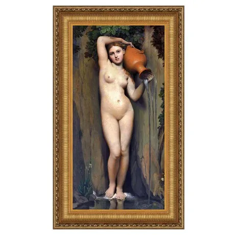 The Source Framed Canvas Replica Painting: Grande