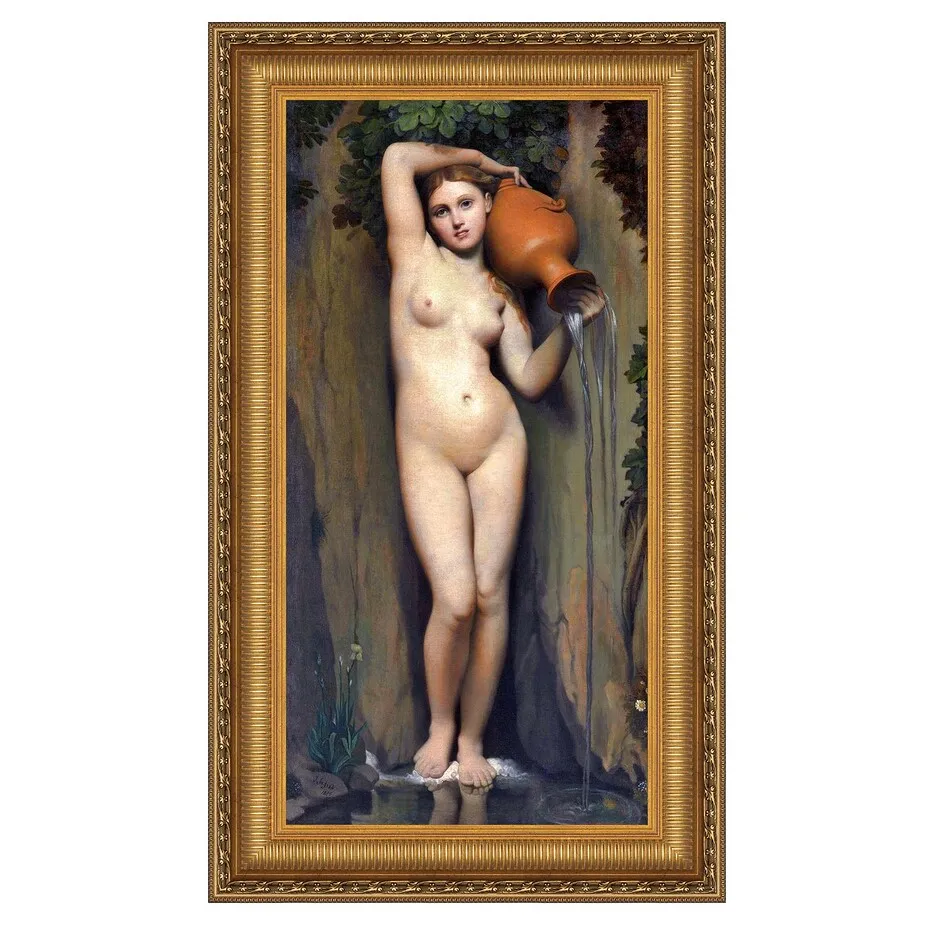 The Source Framed Canvas Replica Painting: Grande