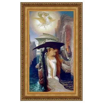 Perseus and Andromeda Framed Canvas Replica Painting: Grande