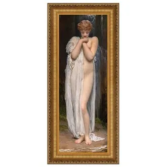 Crenaia the Nymph of the Dargle Framed Canvas Replica Painting: Large