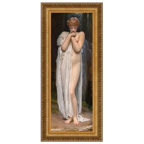 Crenaia the Nymph of the Dargle Framed Canvas Replica Painting: Grande