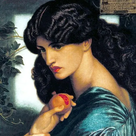 Proserpine Framed Canvas Replica Painting: Grande
