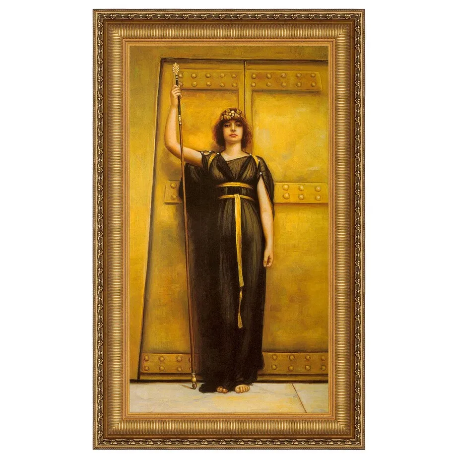 The Priestess Framed Canvas Replica Painting: Large