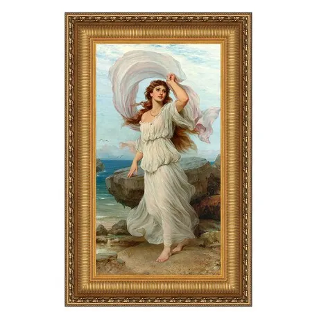 Miranda Framed Canvas Replica Painting: Grande