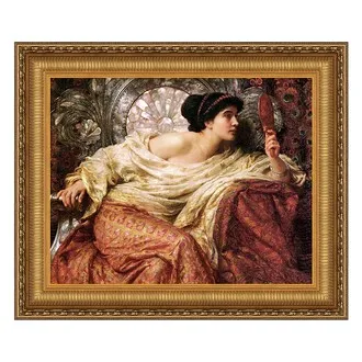 The Mirror Framed Canvas Replica Painting: Medium