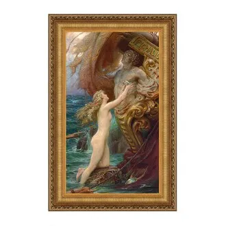 A Deep Sea Idyll Framed Canvas Replica Painting: Small