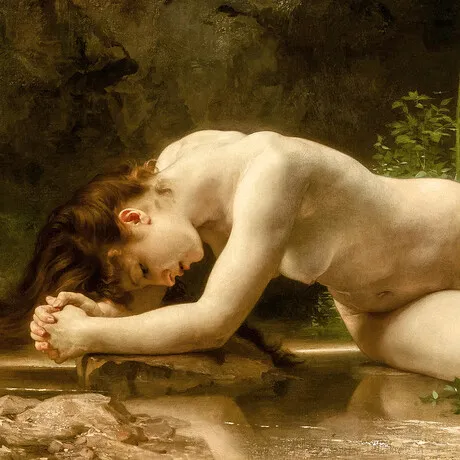 Biblis Framed Canvas Replica Painting: Small