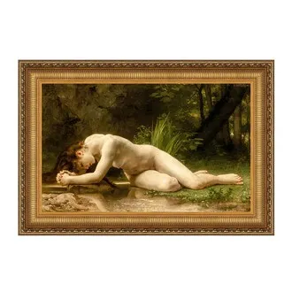 Biblis Framed Canvas Replica Painting: Grande