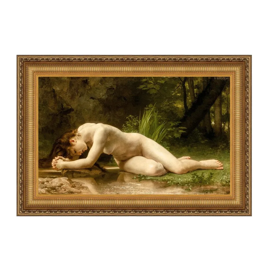 Biblis Framed Canvas Replica Painting: Grande