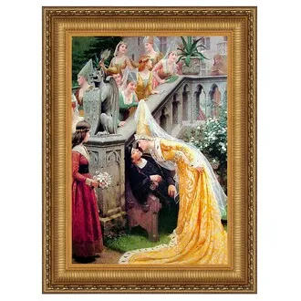 Alain Chartier Framed Canvas Replica Painting: Small