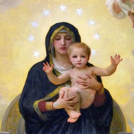 Regina Angelorum Framed Canvas Replica Painting: Small