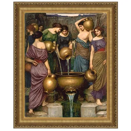 The Danaides Framed Canvas Replica Painting: Medium
