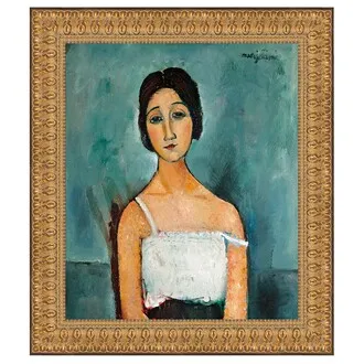 Christina Framed Canvas Replica Painting: Small
