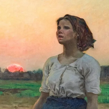 The Song of the Lark Framed Canvas Replica Painting: Grande
