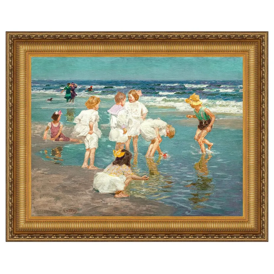 A Holiday Framed Canvas Replica Painting: Grande