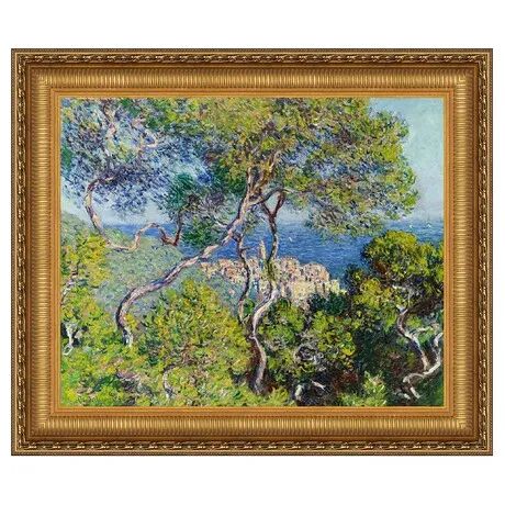 Bordighera Framed Canvas Replica Painting: Large
