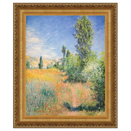 Landscape in Ile Saint-Martin Framed Canvas Replica Painting: Medium