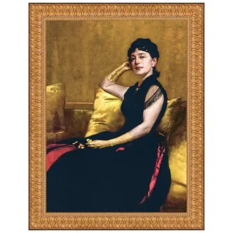 Kate Field Framed Canvas Replica Painting: Medium
