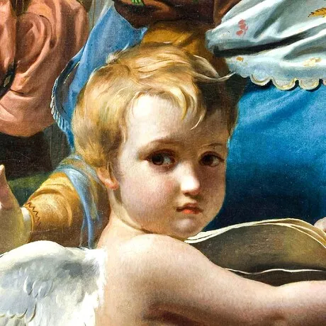Saint Cecilia of Rome Framed Canvas Replica Painting: Medium