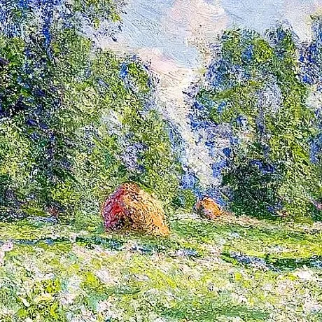 Effect of Spring Giverny Framed Canvas Replica Painting: Grande