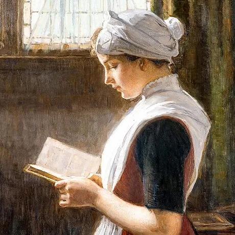 Amsterdam Orphan Girl Framed Canvas Replica Painting: Large