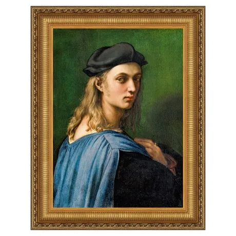 Portrait of Bindo Altoviti Framed Canvas Replica Painting: Small