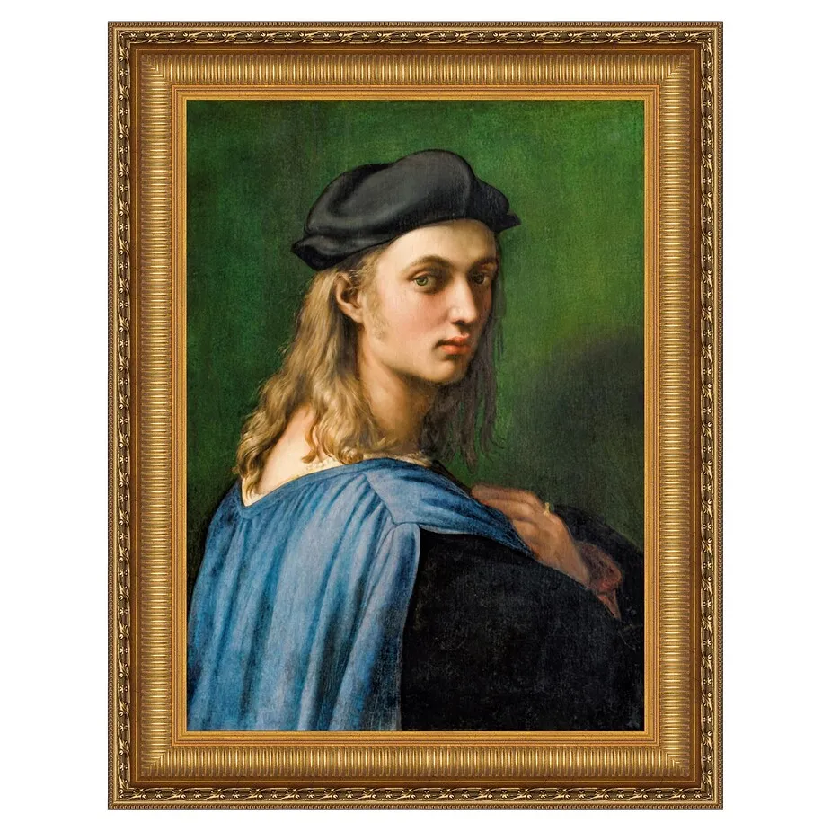 Portrait of Bindo Altoviti Framed Canvas Replica Painting: Grande