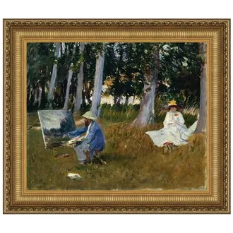 Claude Monet Painting Framed Canvas Replica Painting: Large