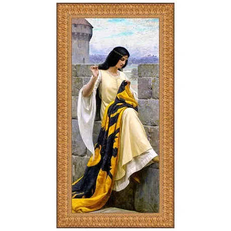 Stitching the Standard Framed Canvas Replica Painting: Medium