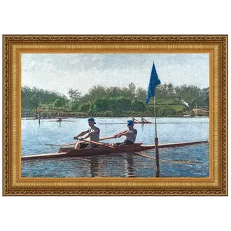 Biglin Brothers Turning the Stake Framed Canvas Replica Painting: Small