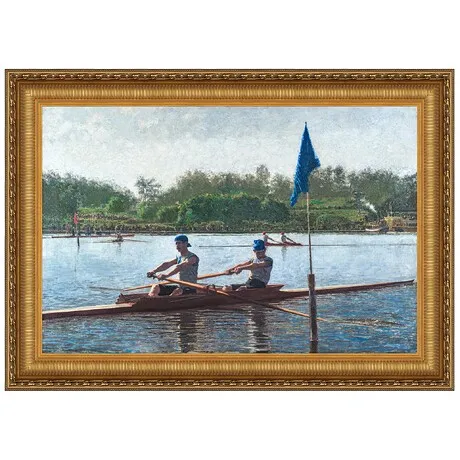 Biglin Brothers Turning the Stake Framed Canvas Replica Painting: Large