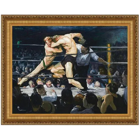 Stag at Sharkey’s Framed Canvas Replica Painting: Medium
