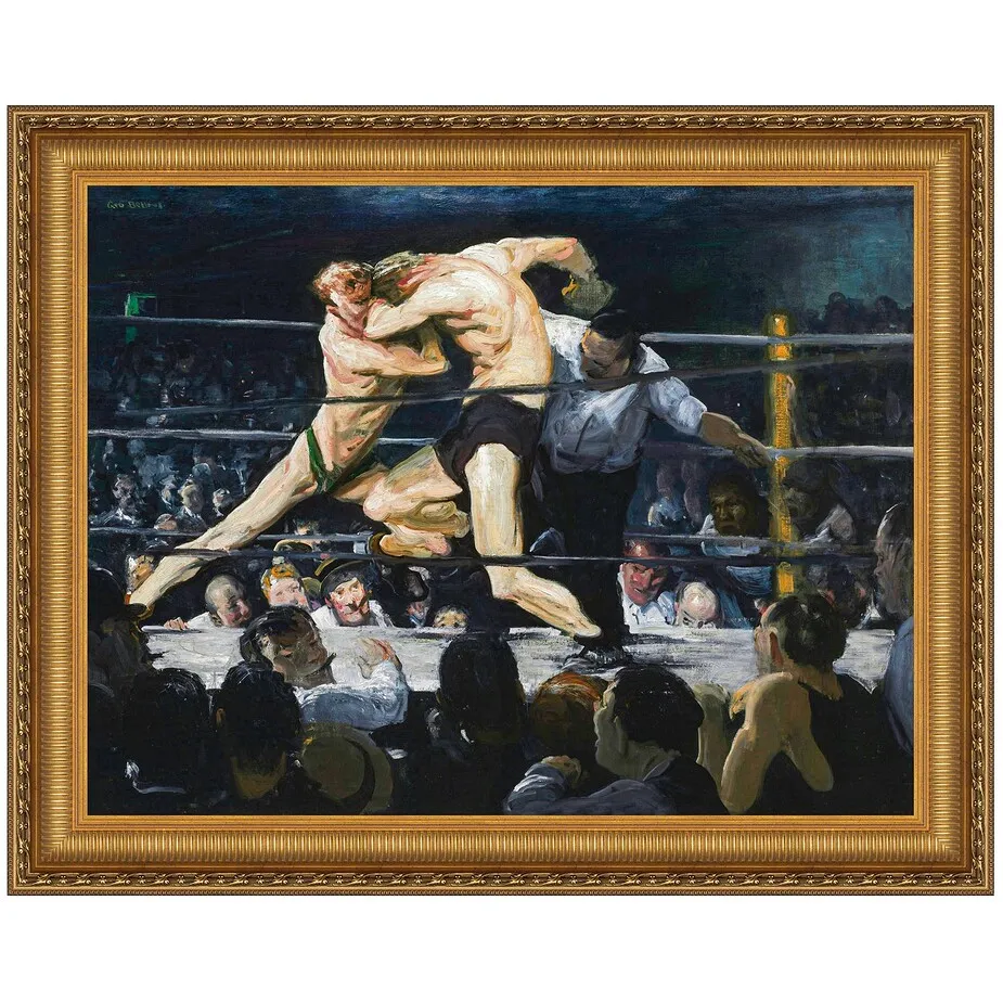 Stag at Sharkey’s Framed Canvas Replica Painting: Medium
