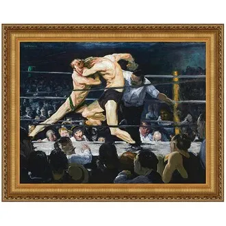 Stag at Sharkey’s Framed Canvas Replica Painting: Large