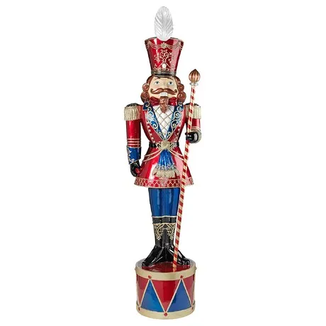 Illuminated Bavarian Style Holiday Nutcracker Statue