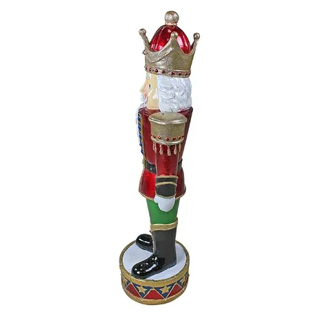 Illuminated Bavarian-Style Holiday Nutcracker Statue