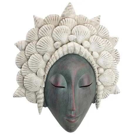 The Seashell Maiden Mermaid Wall Sculpture: Each