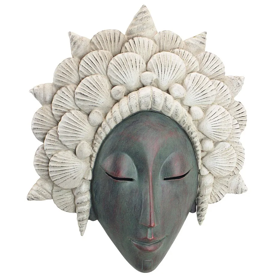 The Seashell Maiden Mermaid Wall Sculpture: Each