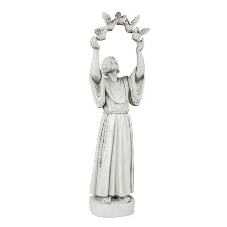 Saint Francis' Doves of Peace Garden Statue