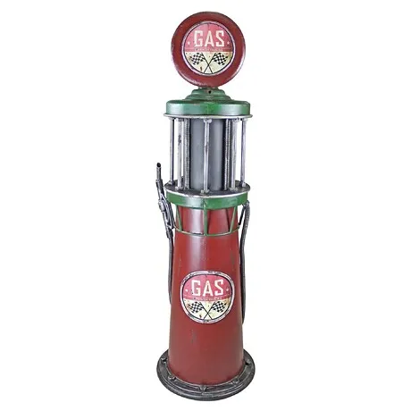 Service Station Visible Gas Pump Metal Sculpture