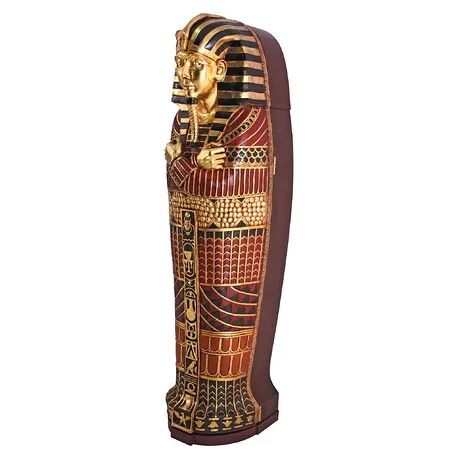 King Tutankhamen's Life-Size Sarcophagus Cabinet