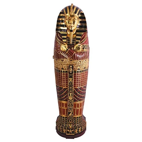 King Tutankhamen's Life-Size Sarcophagus Cabinet