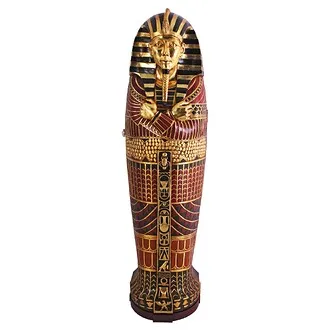 King Tutankhamen's Life-Size Sarcophagus Cabinet