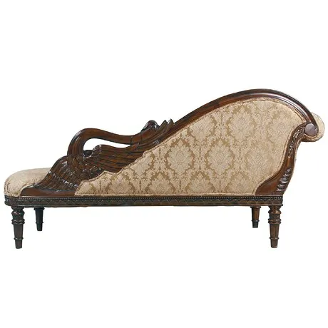 Swan Fainting Couch: Left