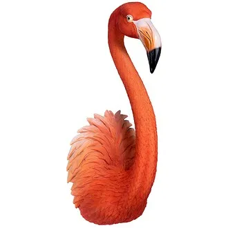 Pink Flamingo Tropical Pop Culture Icon Wall Sculpture