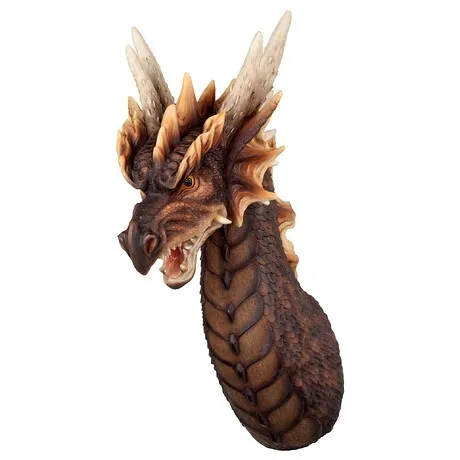 Ruthless Knavesmire Dragon Trophy Gothic Wall Sculpture