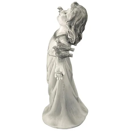 Basking in God's Glory Little Girl Statue: Small