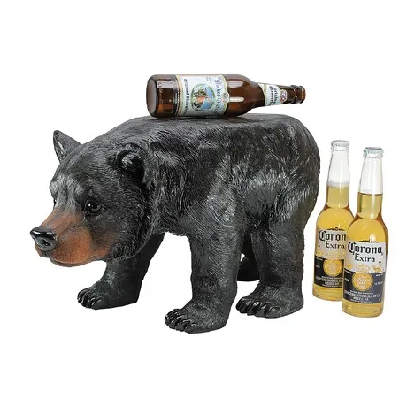 Black Bear Sculptural Stool Table