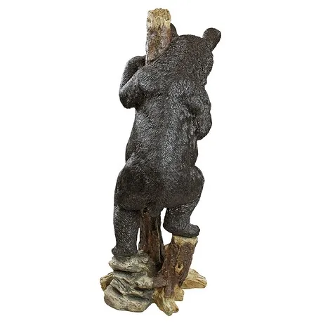 Up a Tree Bashful Black Bear Cub Statue